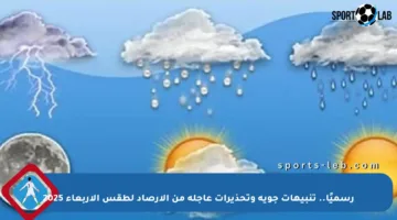 رسميًا.. تنبيهات جوية وتحذيرات عاجلة من الأرصاد لطقس الأربعاء 2025